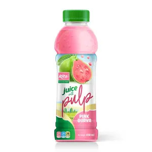 Bottiglia In Pet da 450ml succo di Guava rosa con fornitore di polpa bevanda alla frutta Made In Vietnam miglior prezzo buon gusto