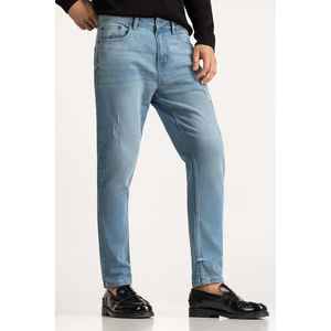 Jeans Rectos Vintage de Cintura Media MN-JNS-WS24-004, Denim Lavado a la Piedra con Bordado, Opciones de Cintura Alta/Baja para Invierno - Product Image 4