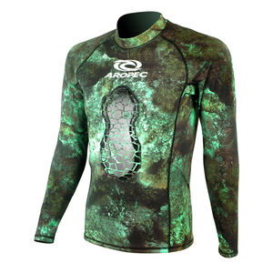 Camouflage Spearfishing Rash Guard <b>Wetsuit</b> Top - Product Image 2