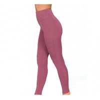 Leggings de Yoga para Mujer con Logotipo Personalizado, Cintura Elástica Media, Elásticos en Cuatro Direcciones, Sin Costuras, Ecológicos, Tallas Grandes, Hechos en Pakistán