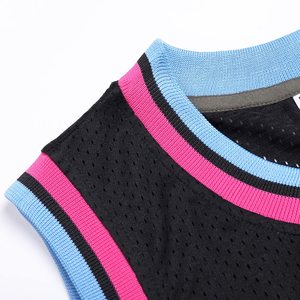 Maillot de basket-ball pour hommes sans manches, personnalisé, avec design et nom d'équipe, sublimation, haute qualité, séchage rapide, respirant, vente en gros - Product Image 4