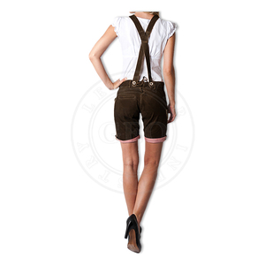 Disfraces de Bavaria Lederhosen de cuero OEM para mujer - Product Image 1