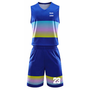 Ensemble d'uniformes de balle unisexe à séchage rapide nouvellement conçu tissu antidérapant pour les maillots de basket-ball américains pour adultes et enfants - Product Image 5