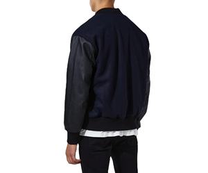 Chaqueta Varsity de Lana para Hombre con Mangas de Cuero PU Personalizadas de la Mejor Calidad, Directamente del Fabricante, Chaqueta de Invierno Estilo Urbano para Hombre - Product Image 2