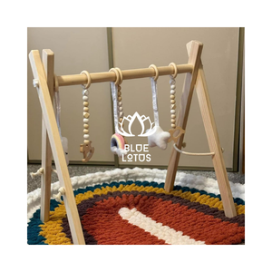MEILLEURE VENTE DE GYM DE BÉBÉ EN BOIS ÉCOLOGIQUE FABRIQUÉ AU VIETNAM JOUETS SÛRS ET AMUSANTS - Product Image 1