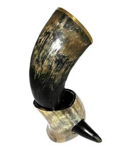 Cuerno para Beber de Cuerno de Búfalo Natural Vikingo Medieval de Alta Demanda, Ecológico, Pulido, Náutico, Animal, Navidad, Vino, Artesanía - Product Image 6