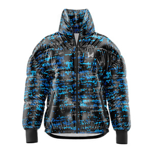 Chaqueta Acolchada Ligera e Impermeable con Cuello Alto, Personalizada con Diseño 3D Impreso por Transferencia de Calor, Ropa Exterior Cortavientos - Product Image 1