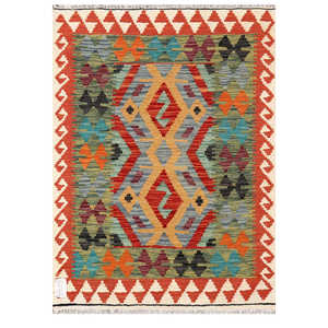 Tapis Kilim Maimana Afghanistan 111 x 80 cm, décoration murale - Product Image 1