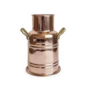 Contemporary Hammered Copper Pit Vase For Home Interior <b>Table</b> Display Living Room Decor And Event Use Handcrafted From India - Product Image 3