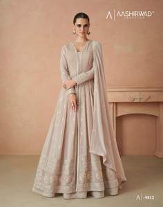 Último diseñador Real Georgatte bordado secuencia trabajo elegante vestido adultos alta fiesta tradicional con Salwar Lehenga Choli - Product Image 3