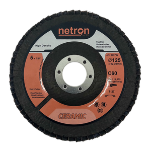 Netron Premium Céramique Haute Densité 125x22mm T27 Disque à lamelles pour meulage en acier inoxydable OEM/ODM Personnalisable - Product Image 1