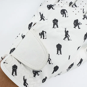 Gant de golf en cuir respirant de haute qualité pour la main gauche avec poignée antidérapante, style tendance pour golfeur - Product Image 3