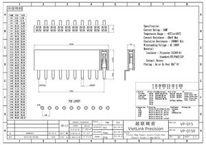 Proveedor de conectores hembra y PIN de Vietnam, cabezal hembra de pie de ciempiés de una sola fila de 2,54 MM - Product Image 2