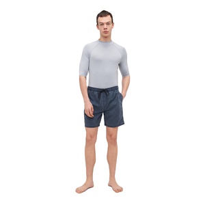 Camiseta de Natación para Hombre, Corte Ajustado, Poliéster y Elastano, Secado Rápido, Antiarrugas, Antipilling, Transpirable, Elástica, para Surf, Playa - Product Image 2