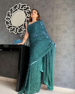 Top Quality Attractive <b>Designer</b> Brown Color Rangoli Silk Saree With Sequence Work Blouse for Women From Trusted Indian Supplier - Product Image 6