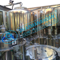 Nouvelle machine de remplissage automatique de bouteilles d'eau et de boissons, contrôlée par PLC, de qualité alimentaire 100% authentique, haute précision 30 BPM, avec télécommande