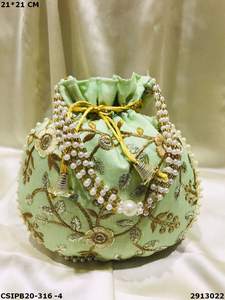 Elegante bolso de noche étnico económico Potli Batua Bag - Product Image 5