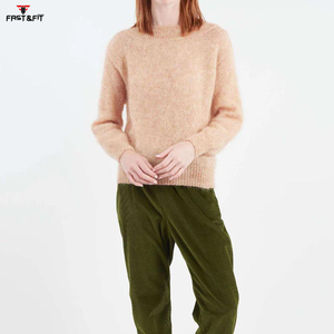 เสื้อสเวตเตอร์แบบสวมหัวสำหรับผู้หญิงเสื้อสเวตเตอร์แบบสวมหัวสำหรับฤดูหนาวผ้าแคชเมียร์ถักโลโก้ออกแบบได้ตามต้องการ - Product Image 4