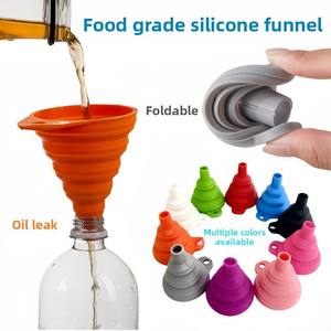 Entonnoir en silicone ISSILI avec design à large ouverture, pliable, portable, étanche, bec étroit pour usage domestique et commercial - Product Image 1