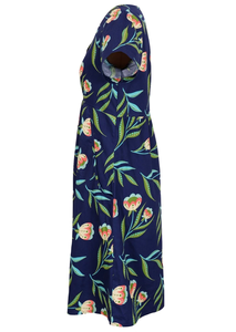 Vestido Etta de Algodón de Manga Corta para Mujer, Ofrece Tela Suave y Transpirable, con un Estilo Casual y Atemporal de la India - Product Image 4