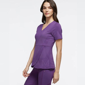 2022 vente en gros de haute qualité uniformes hospitaliers meilleur prix ensemble de gommage médical toile uniforme de gommage d'allaitement - Product Image 3