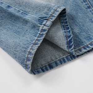 Wholesale High Quality Blank Denim Shorts Summer <b>Men's</b> Stretch Short <b>Jeans</b> Customized Denim Shorts - Product Image 3