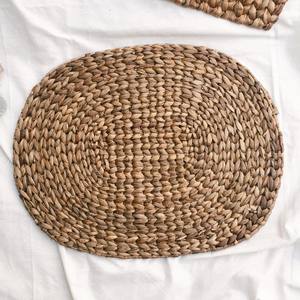 Water hyacinth place mat highest quality handweaving table <b>placemat</b> charger plates wholesale - Product Image 3