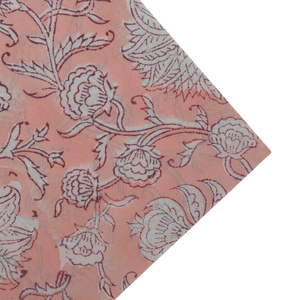 Vente en gros de serviettes de cuisine imprimées Ridhi New Baby Pink Indian Hand Block pour table à manger et mariage - Product Image 2