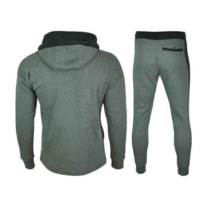 Ensemble de survêtement en polaire respirant pour homme, coupe classique, avec pantalon et veste à capuche de haute qualité, option logo personnalisé - Product Image 2
