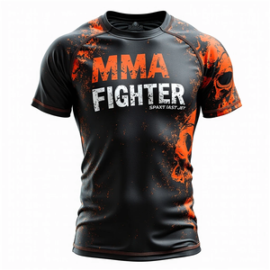 Personnalisé en gros Personnalisé Personnalisé Rash Guards Sublimé MMA Gear Compétitif Sports Fitness Training Personnalisé - Product Image 4