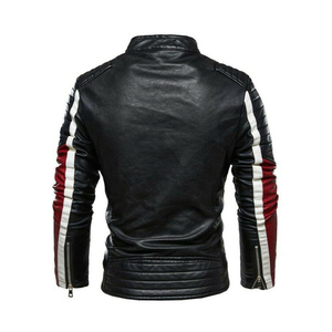 Veste en cuir d'hiver de qualité supérieure, durable, confortable, décontractée, classique, style urbain, en cuir véritable respirant pour homme - Product Image 3