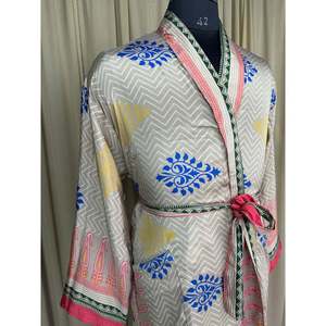 Silky Soft Men's <b>Kimono</b> Robe Elegant Vintage House Dress Timeless Comfy <b>Beach</b> Lounge Swimsuit Cover Ups Sustainable Classic Gift - Product Image 5