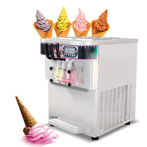 Precio de fábrica, Mini máquina de helado de servicio suave automática comercial, máquina de helado pequeña de un sabor de mesa portátil - Product Image 1