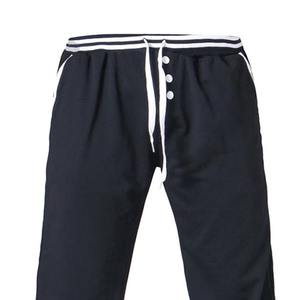 Nouvel arrivage de pantalons décontractés droits pour hommes en toile respirante taille élastique vente en gros meilleure vente de haute qualité - Product Image 5