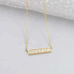 สร้อยคอเพชรทรงกลมทองคำเหลือง รับรองโดย IGI - Product Image 1