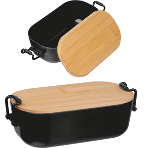 JAVIER Personalized Bamboo <b>Lunchbox</b> with Cool Gadgets - Product Image 1