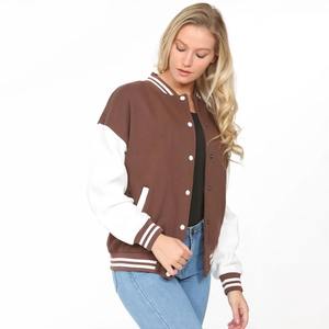 Dernière mode, vente flash, veste de baseball personnalisée pour femmes, en coton respirant, tricotée, prix très raisonnable, service OEM - Product Image 6