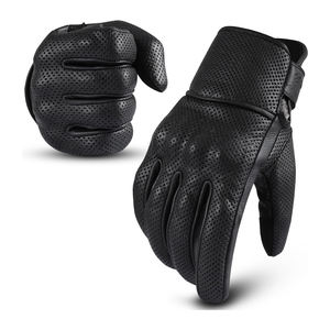 Gants de course personnalisés avec logo pour hommes et femmes, en cuir véritable, équipement de moto pour l'été et l'hiver, protection des mains sur la route - Product Image 1
