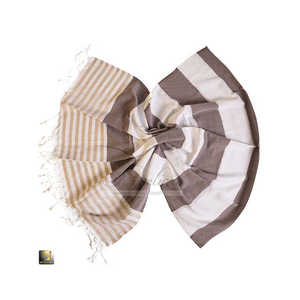 Serviette de plage de luxe en coton turc ultra absorbante et à séchage rapide avec surface lisse, douce au toucher et résistante au sable - Product Image 3