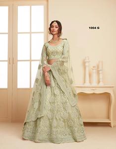 Designer Engagement & Wedding Party Wear Latest 2022 Top Quality Heavy <b>Net</b> Bridal Lehenga Choli Best Rate Supplier From India - Product Image 5