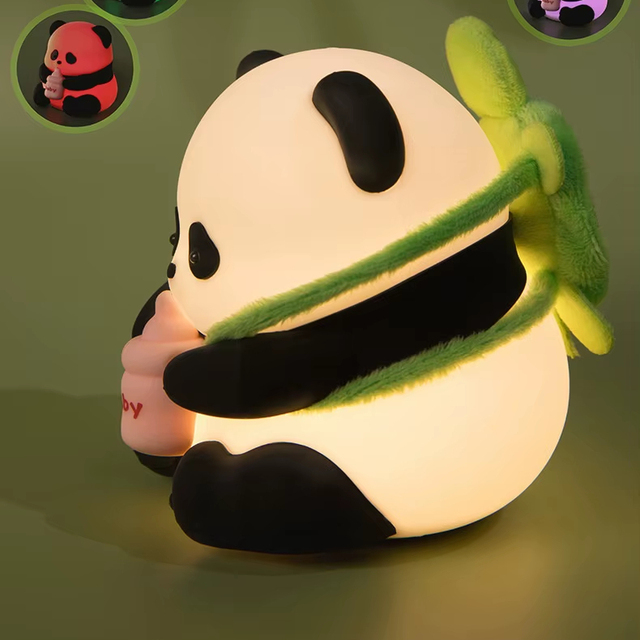 Best Quality Silicone Baby Panda Night Light with Touch Control for Bedroom LED Desk Lamp BPA-Free Rechargeable Night Light