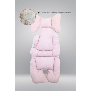 Waffle di mussola ortopedica per bambini 2 strati cuscino passeggino e passeggino Set di copertura per neonati