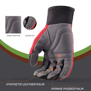 Guantes DE TRABAJO mecánicos anticortes de alta calidad de fabricantes directos de fábrica Guantes de cuero con logotipo personalizado para uso en exteriores Casual diario - Product Image 3