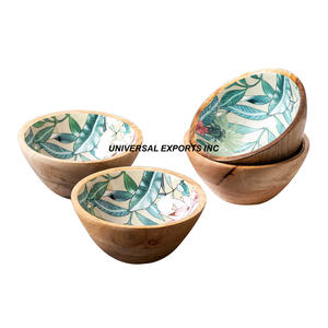 Bol à bonbons en bois de luxe Bol à bonbons de table de forme ronde Bol à chocolat en bois classique élégant en gros - Product Image 6