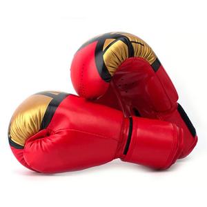 Guantes de entrenamiento de cuero PU de alta calidad Guantes deportivos de perforación para Equipo de Boxeo Cuero de vaca - Product Image 1