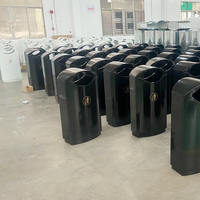 Botes de basura de calle para reciclaje de metal al aire libre y cubo de basura a la venta