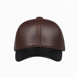 Casquettes en cuir pour hommes, prix d'usine, logo personnalisé, vente en gros, sports de plein air, casquettes en cuir personnalisées pour hommes, service OEM - Product Image 3