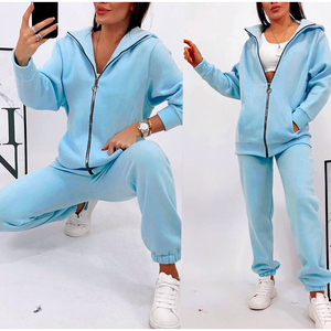 Conjunto de chándal de Yoga para mujer, gimnasio, Fitness, 6 piezas, incluye Sujetador deportivo, Top con cremallera, mallas de Yoga, pantalones de chándal sin costuras - Product Image 3