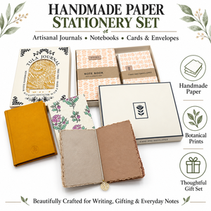Carnets et journaux en papier faits à la main, en coton, style vintage, écologiques, papeterie artisanale, livres d'écriture reliés, vente en gros - Product Image 6