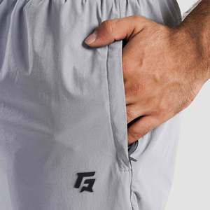 2.0 <b>Light</b> Grey Dual Stripe Man <b>Trousers</b> 100% Cotton Baggy Pants with Side Stripe & Zipper Decorations XL Size Lightweight - Product Image 5